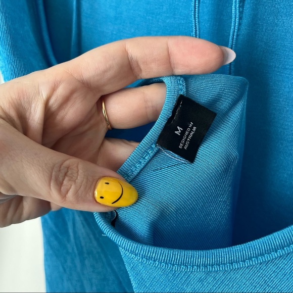 Princess Polly Lioness Montana Blue Open Back Long Sleeve Mini Dress M - Picture 11 of 12